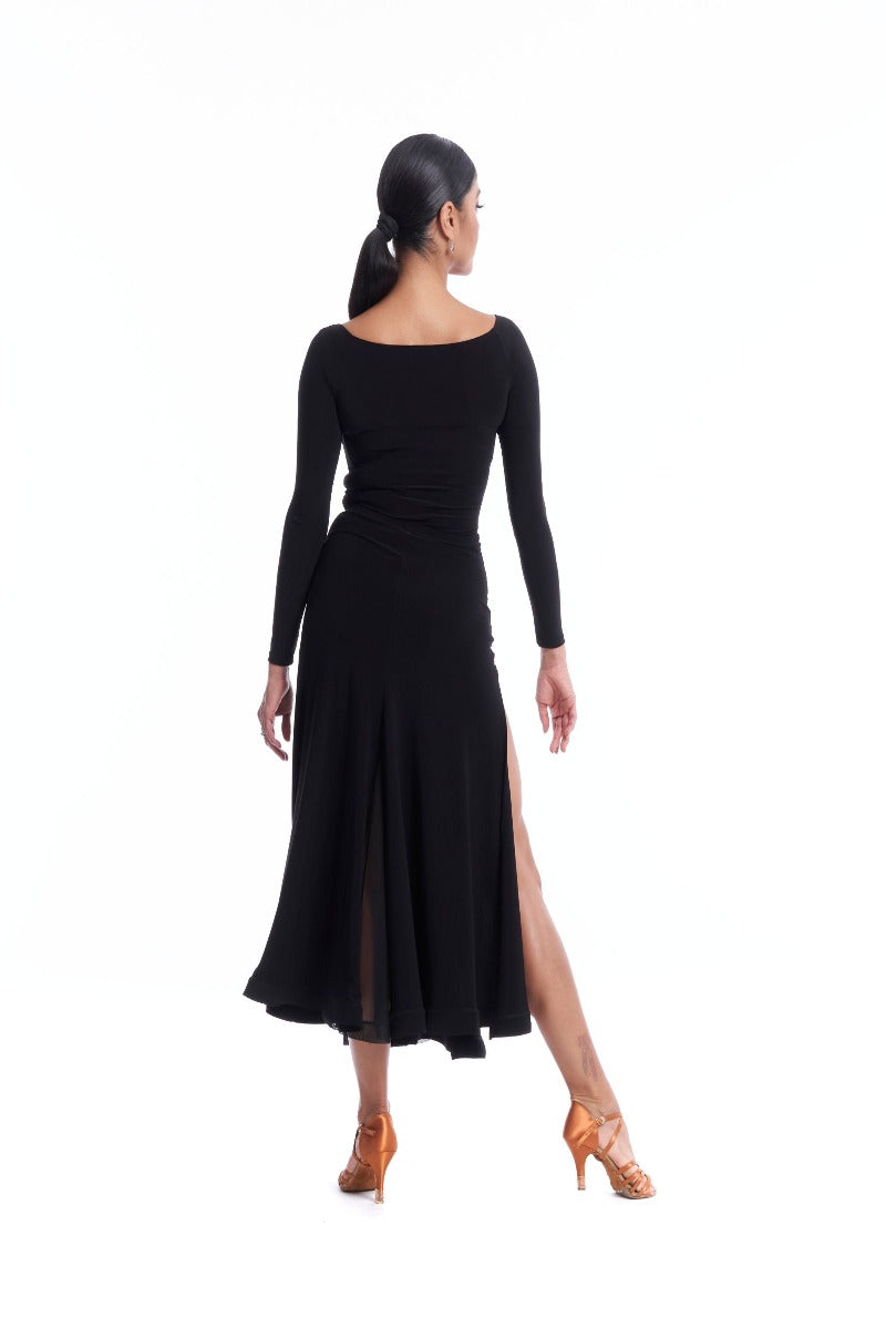 RUCHED CUT-OUT BALLROOM SKIRT