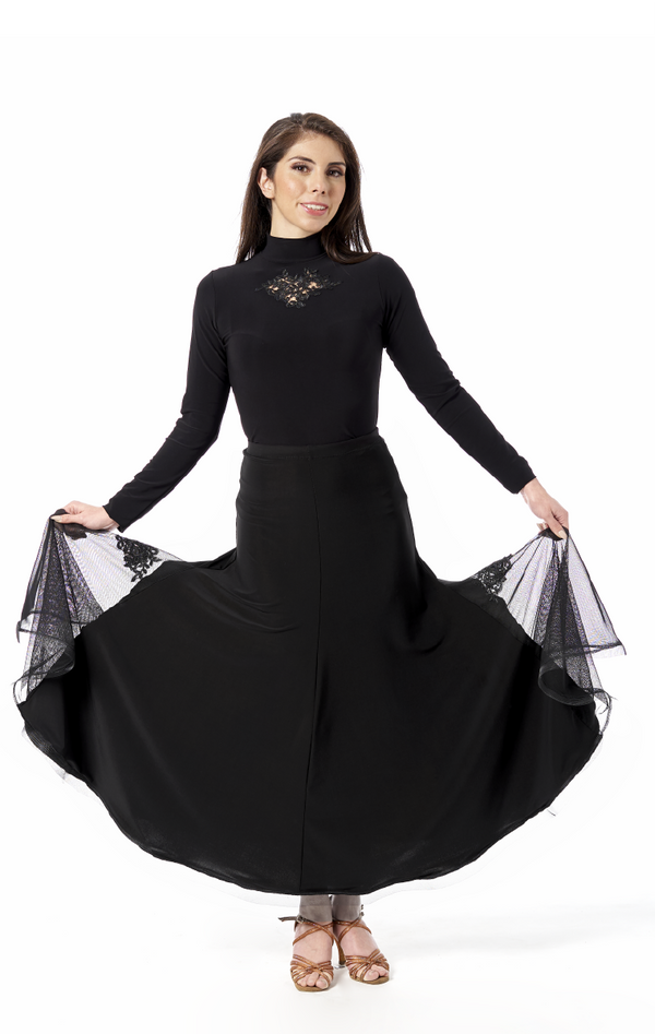 Women's Ballroom Skirt. See our great selection of dance skirts in black, red and blush
